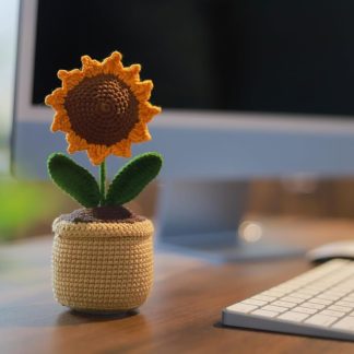 Hand Woven Sunflowers Daisy Knitted